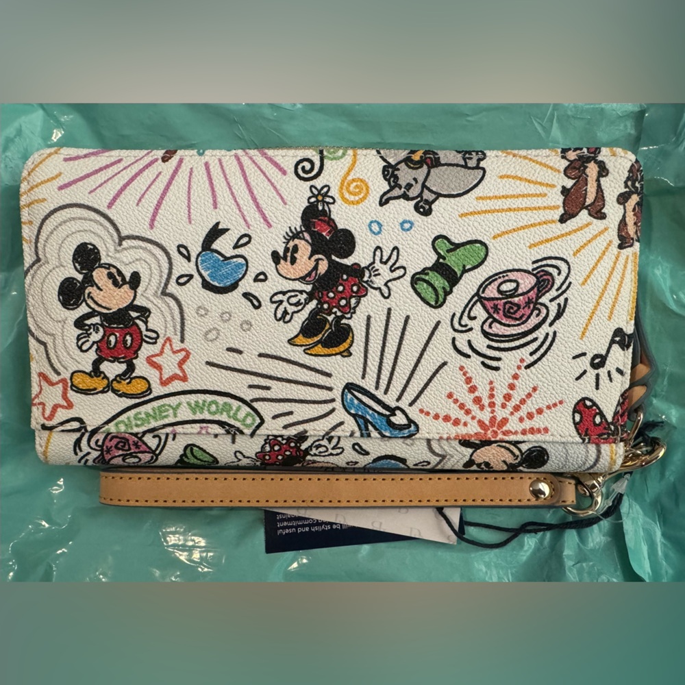New Retired Dooney and Bourke Disney Sketch Wallet